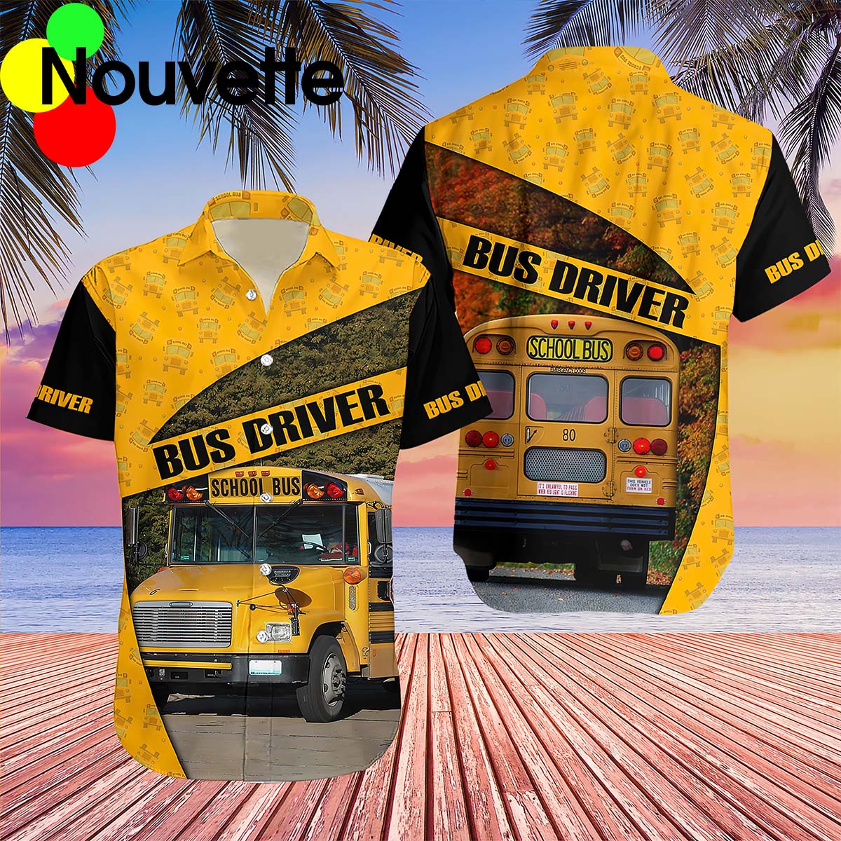 Bus Driver Summer Hawaiian Shirt Bus Driver Summer Hawaiian Shirt