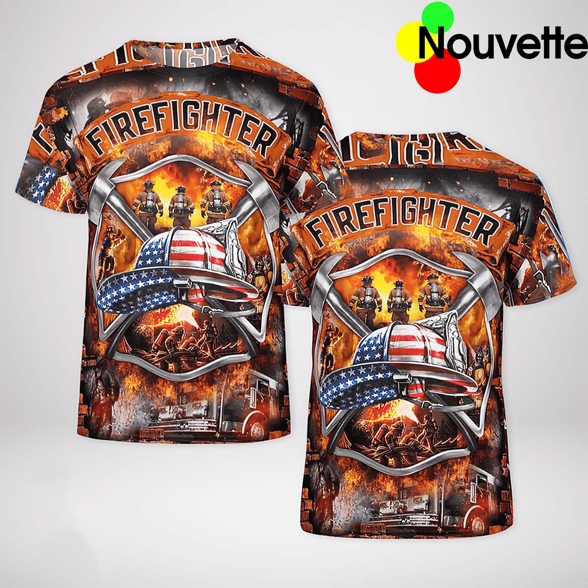 Firefighter 4 Of July 3D Shirt
