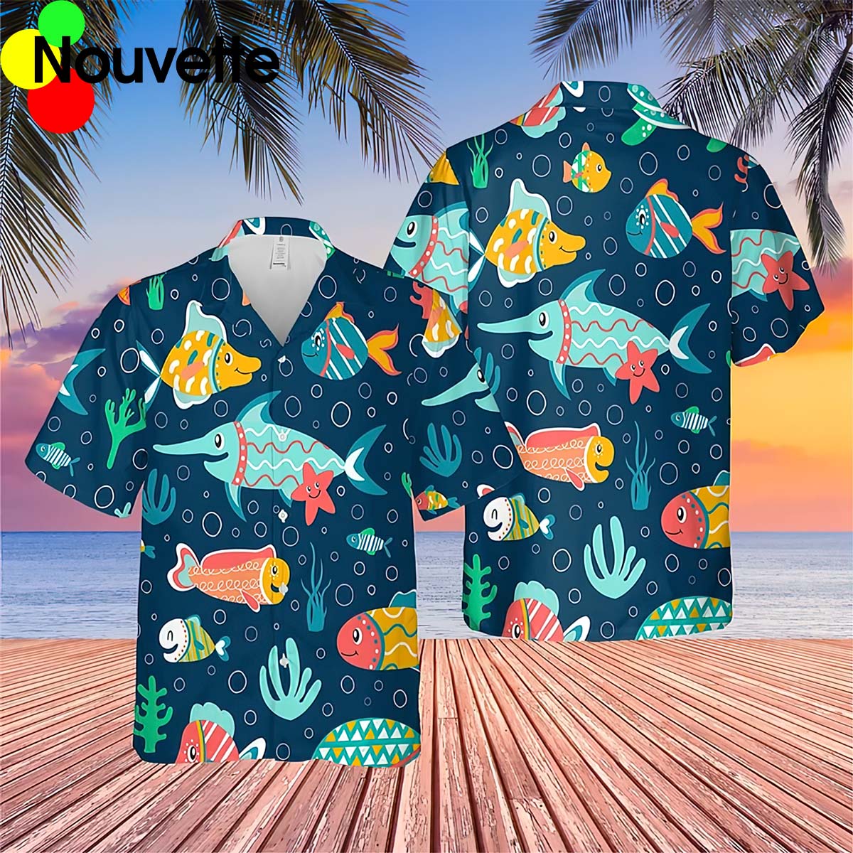 Fish Vacation Hawaiian Shirt