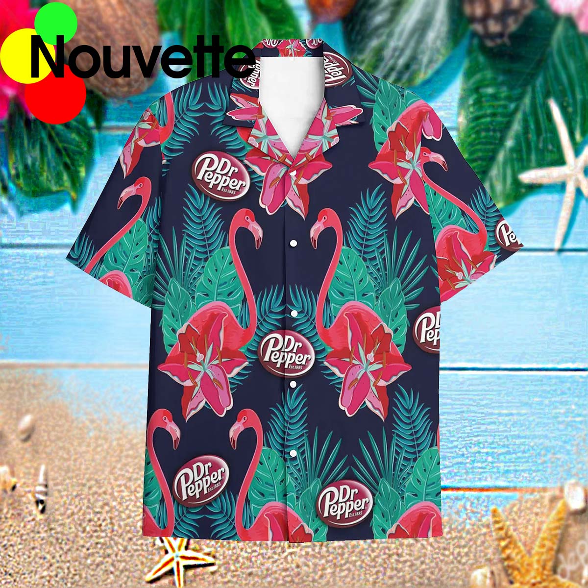 Flamingo Dr Pepper Hawaiian Shirt Flamingo Dr Pepper Hawaiian Shirt