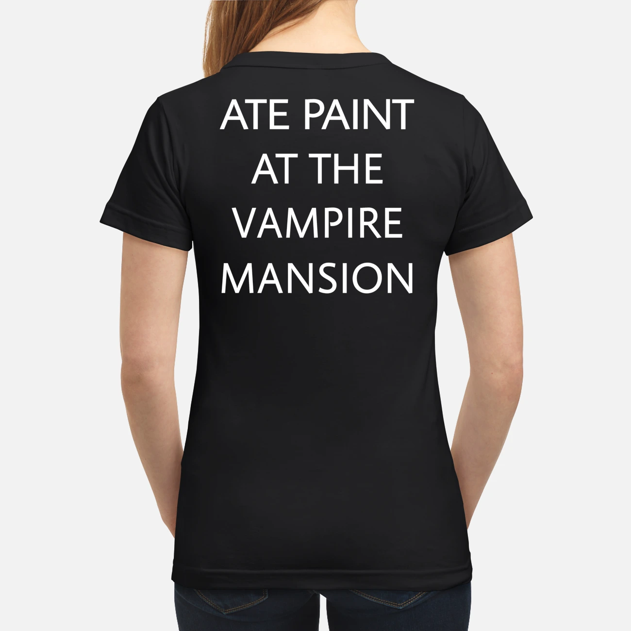 Ate Paint At The Vampire Mansion Back Aop Shirt Ate Paint At The Vampire Mansion Back Aop Shirt