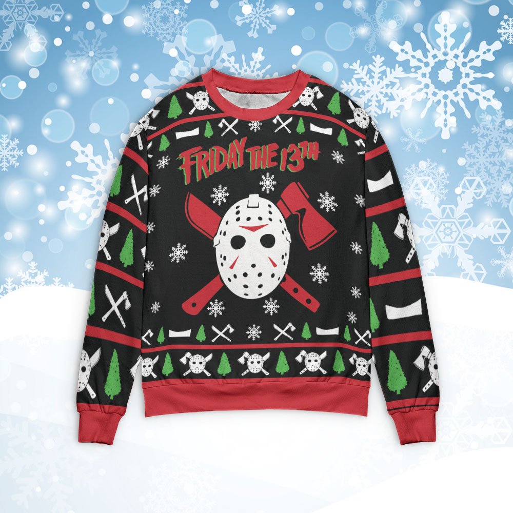 Friday The 13Th Christmas Sweater Friday The 13Th Christmas Sweater