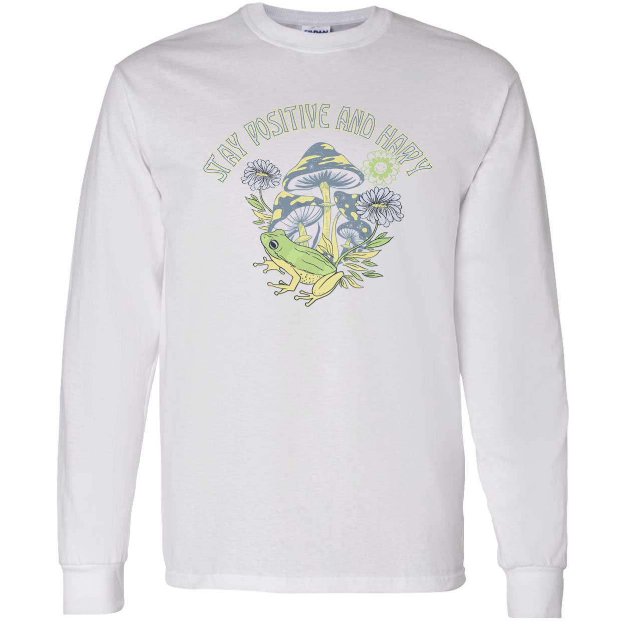 Frog Stay Positive And Happy Shirt Frog Stay Positive And Happy Shirt