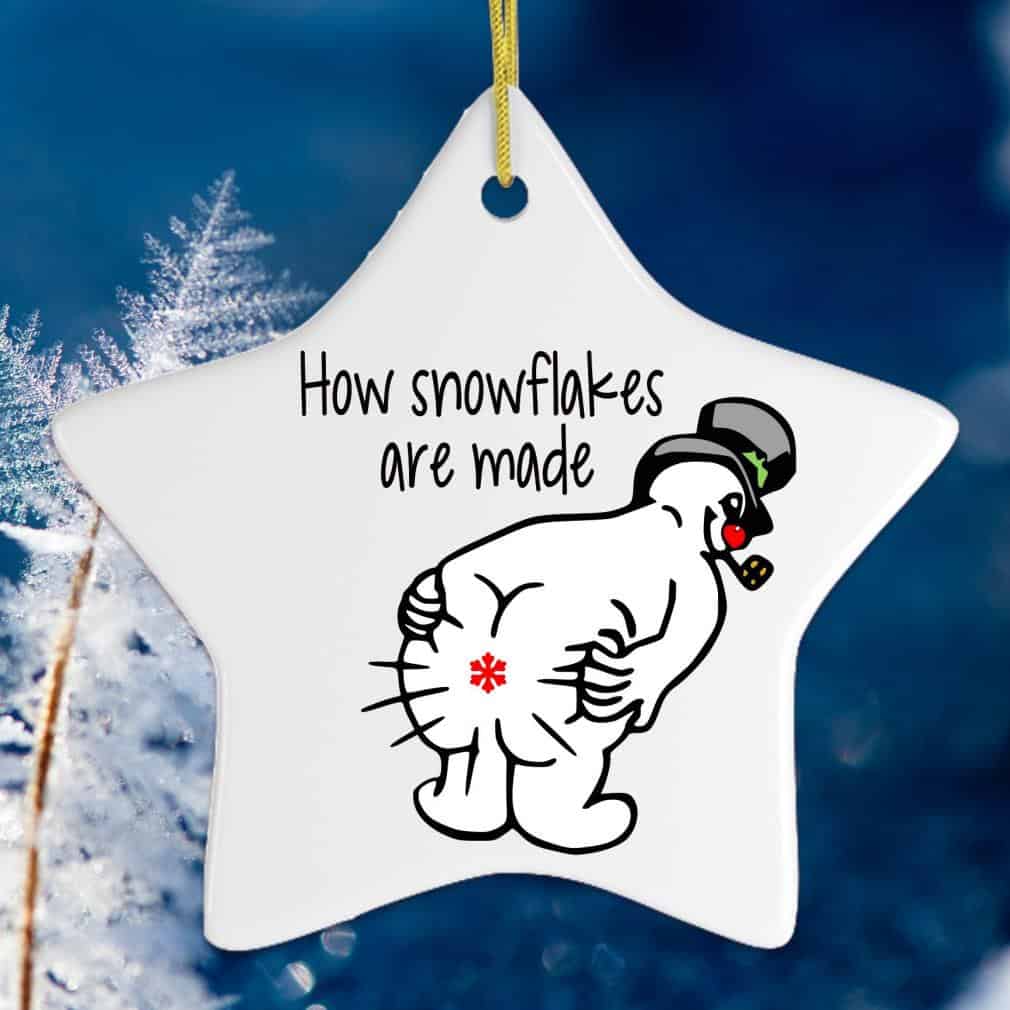 Snowman How Snowflakes Are Made Ornament Snowman How Snowflakes Are Made Ornament