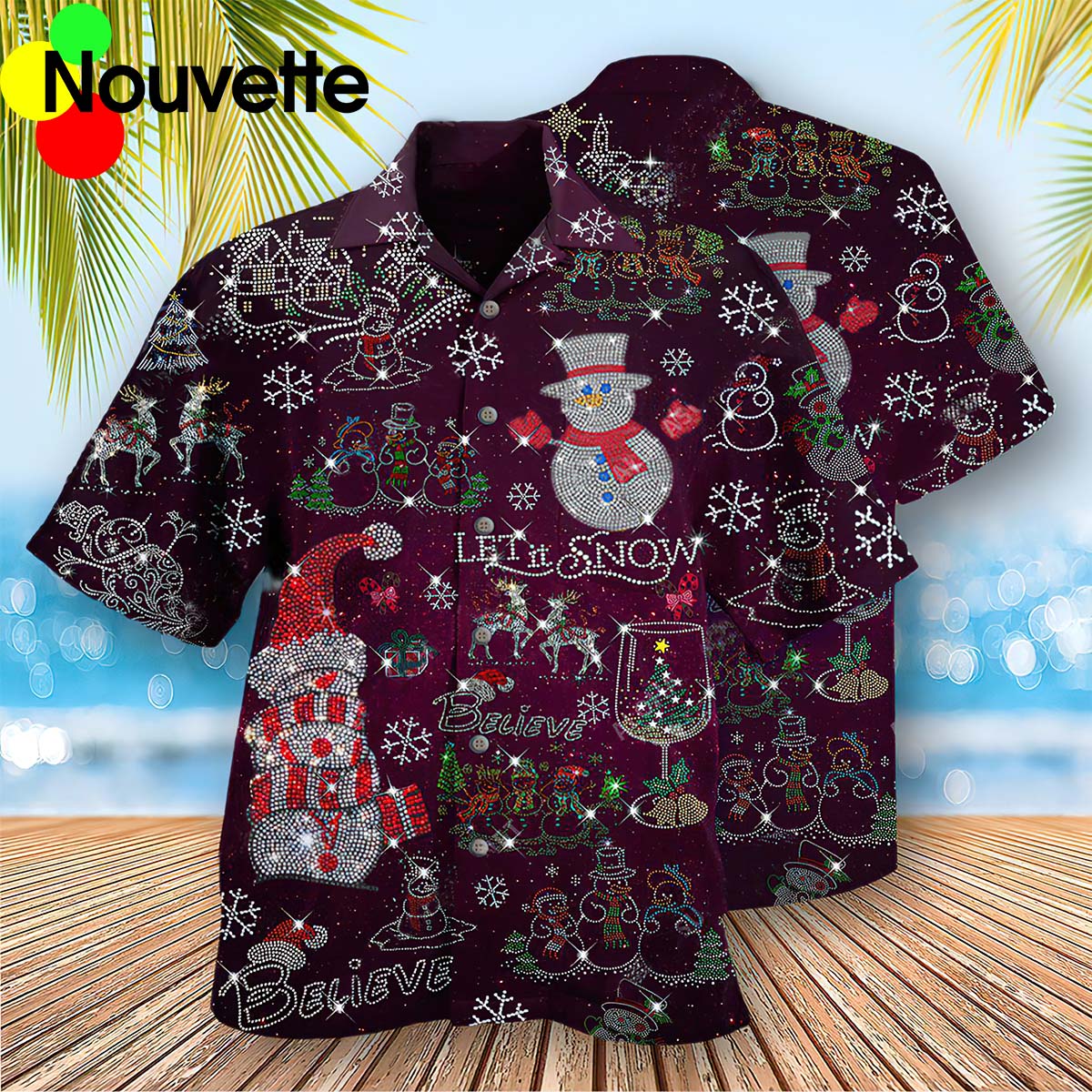 Let It Snow Hawaiian Shirt