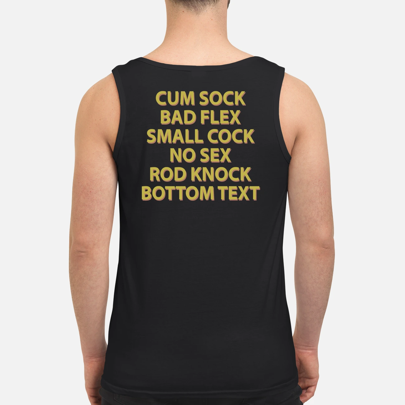 C*M Sock Bad Flex Small C*Ck No S*X Rod Knock Bottom Text Shirt C*M Sock Bad Flex Small C*Ck No S*X Rod Knock Bottom Text Shirt