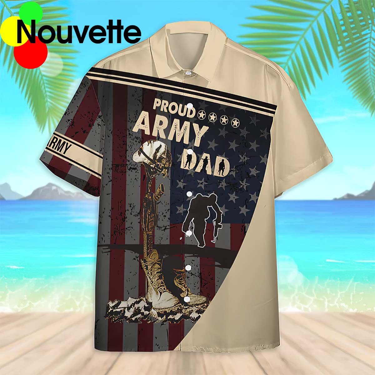Proud Army Dad Veteran Father’S Day Hawaiian Shirt Proud Army Dad Veteran Father’S Day Hawaiian Shirt