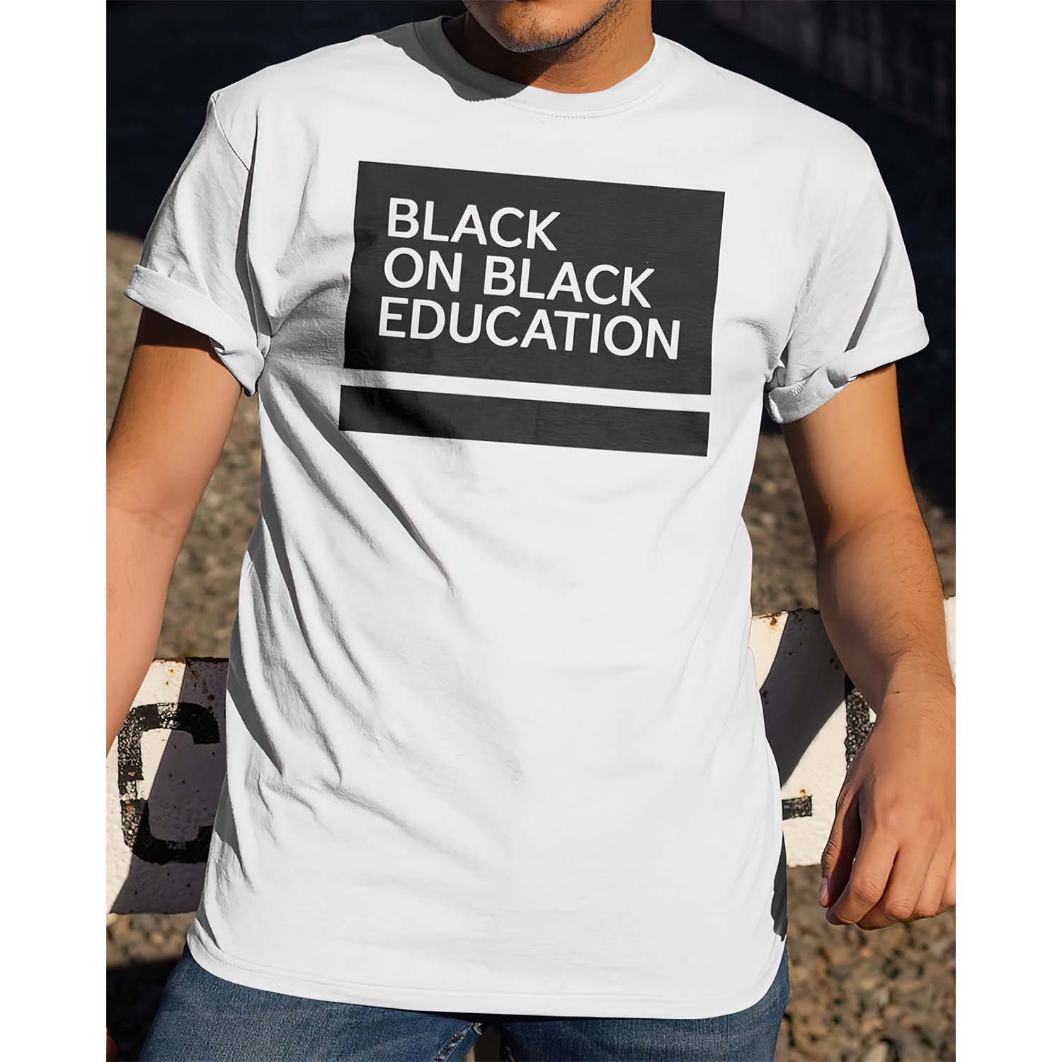 Black On Black Education Shirt Black On Black Education Shirt