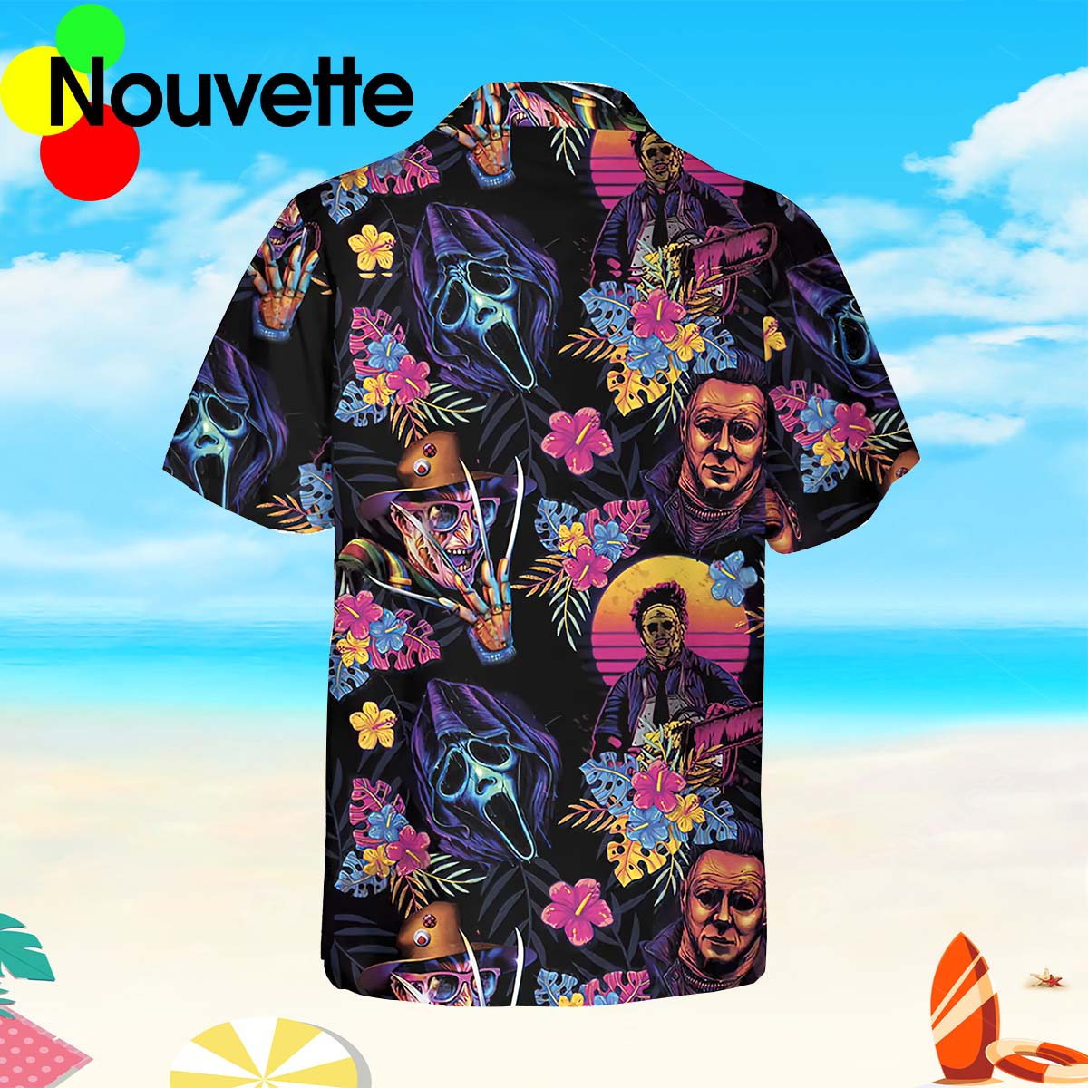 Horror Movie Retro Hawaiian Shirt Horror Movie Retro Hawaiian Shirt