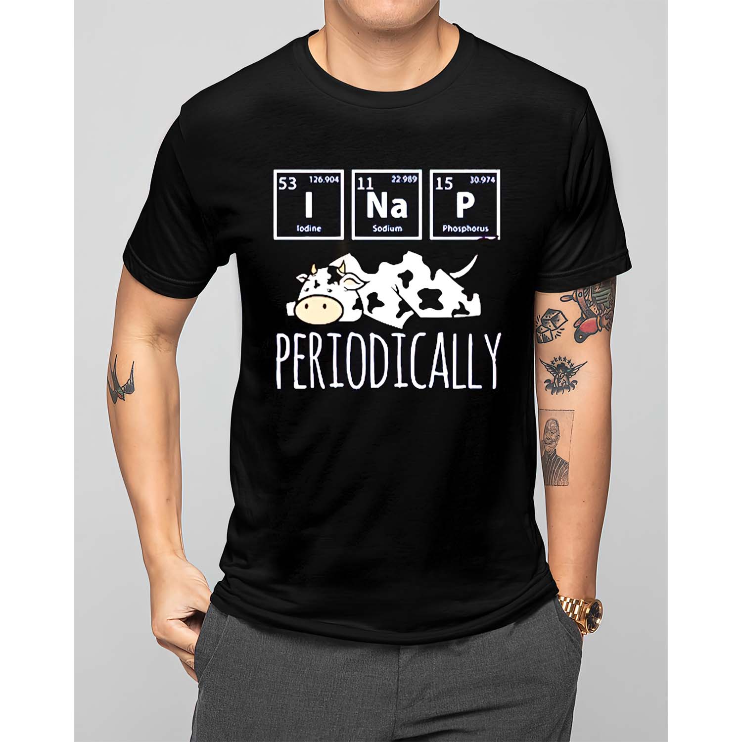 I Nap Periodically Cow Shirt