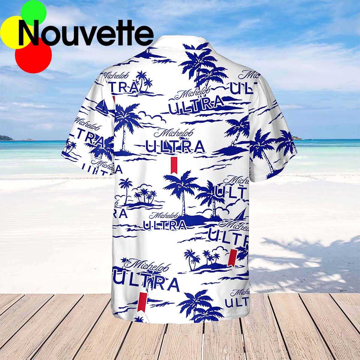 Michelob Ultra Hawaiian Beach Pattern Shirt Michelob Ultra Hawaiian Beach Pattern Shirt