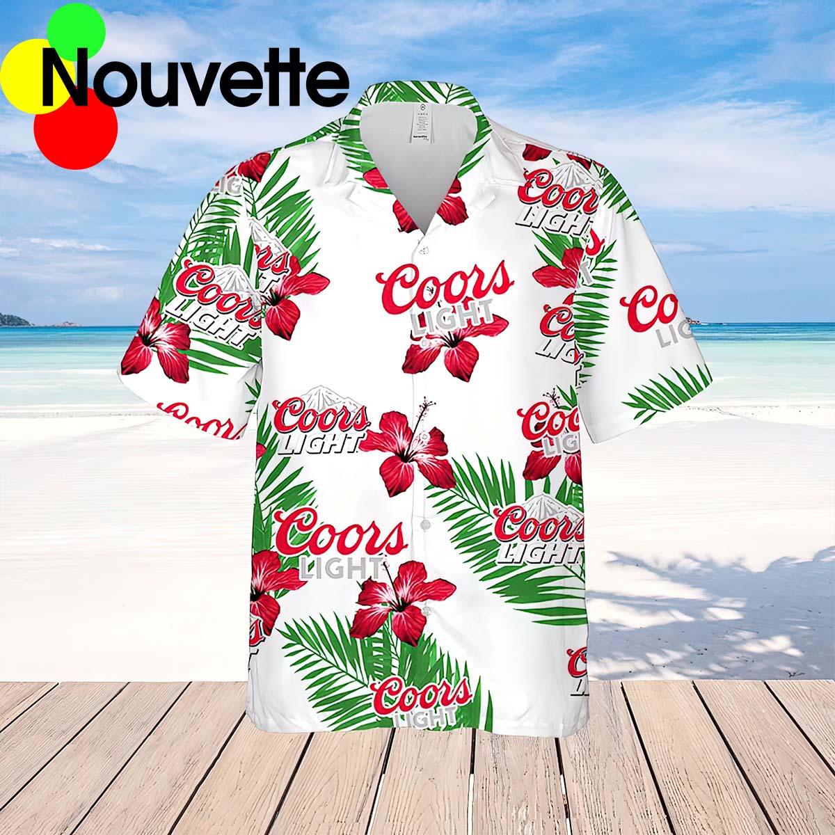 Coors Light Tropical Hawaiian Shirt Coors Light Tropical Hawaiian Shirt