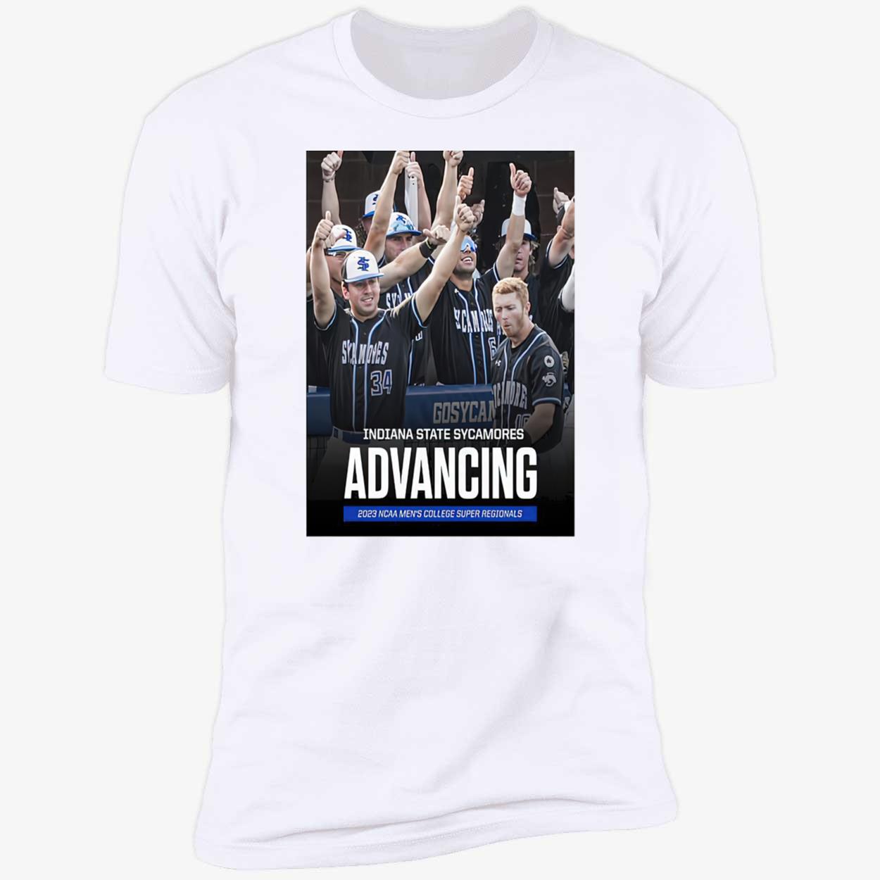 Indiana State Sycamores Advancing 2023 Ncaa Men’S College Super Regionals Shirt Indiana State Sycamores Advancing 2023 Ncaa Men’S College Super Regionals Shirt