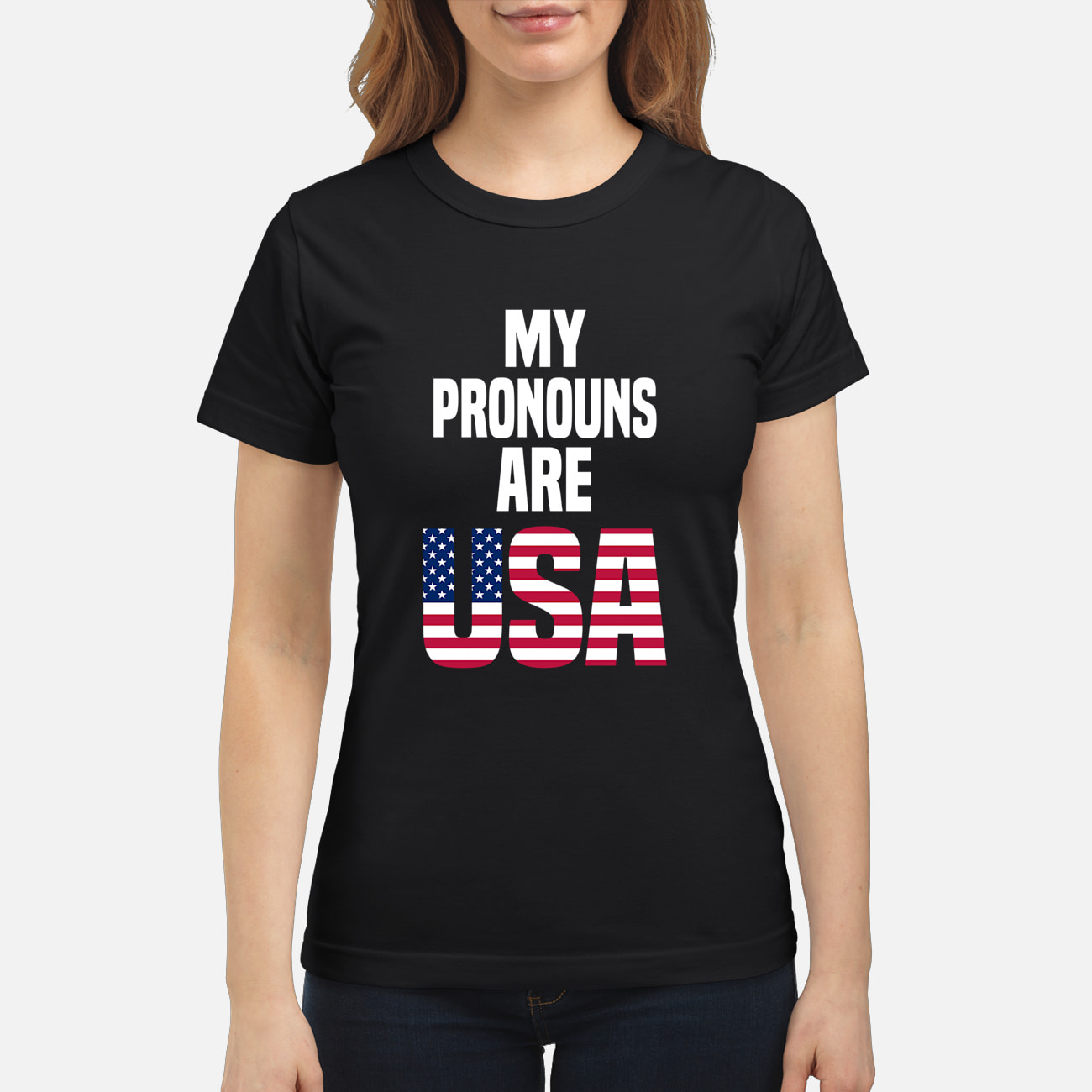 My Pronouns Are Usa Shirt My Pronouns Are Usa Shirt