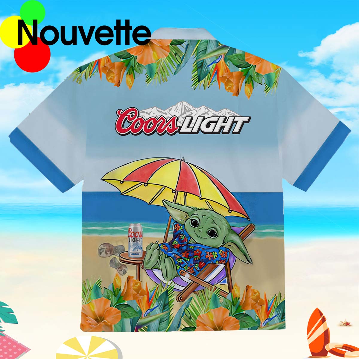 Yoda Coors Light Hawaiian Shirt Yoda Coors Light Hawaiian Shirt