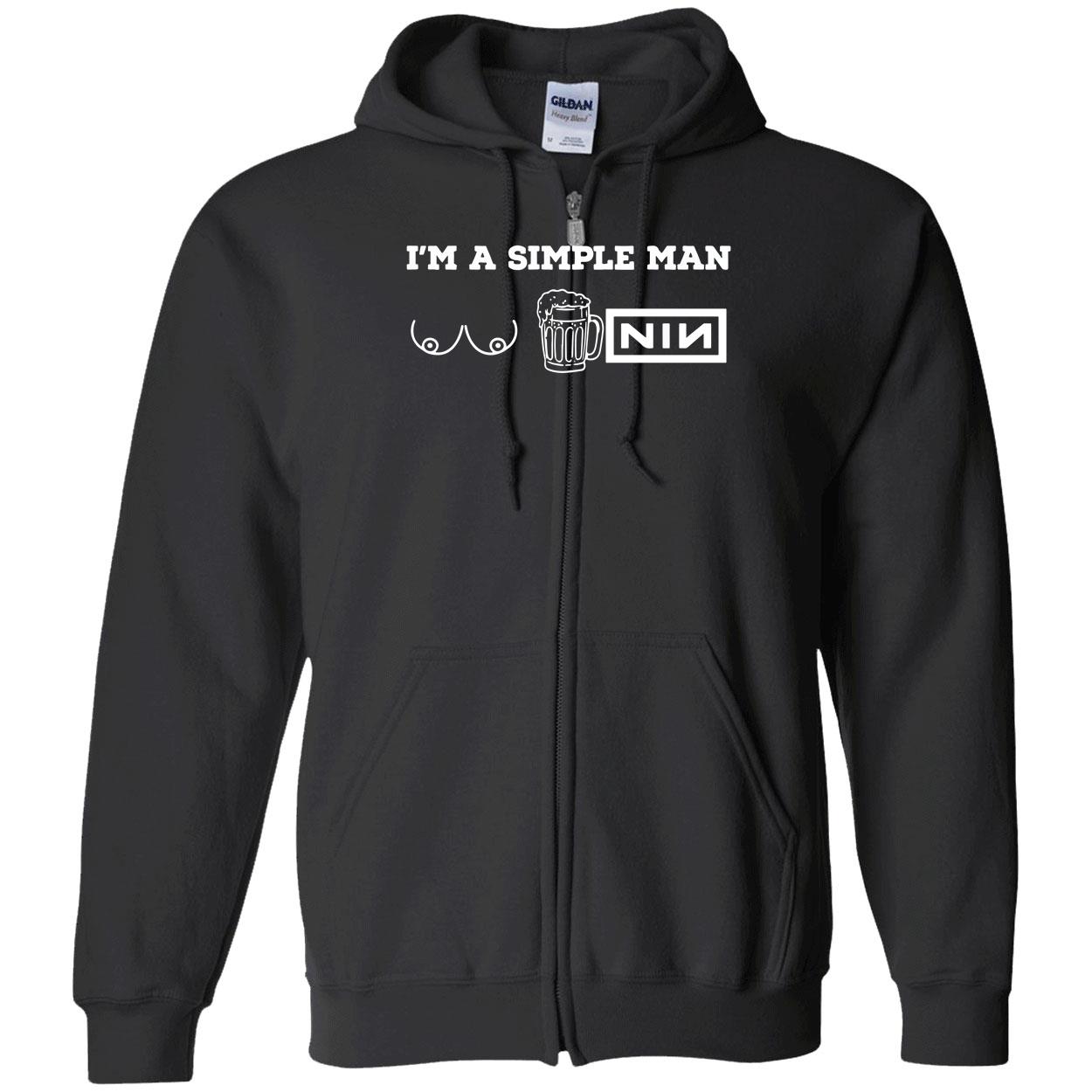 I’M A Simple Man T*T Beer And Nin Shirt I’M A Simple Man T*T Beer And Nin Shirt