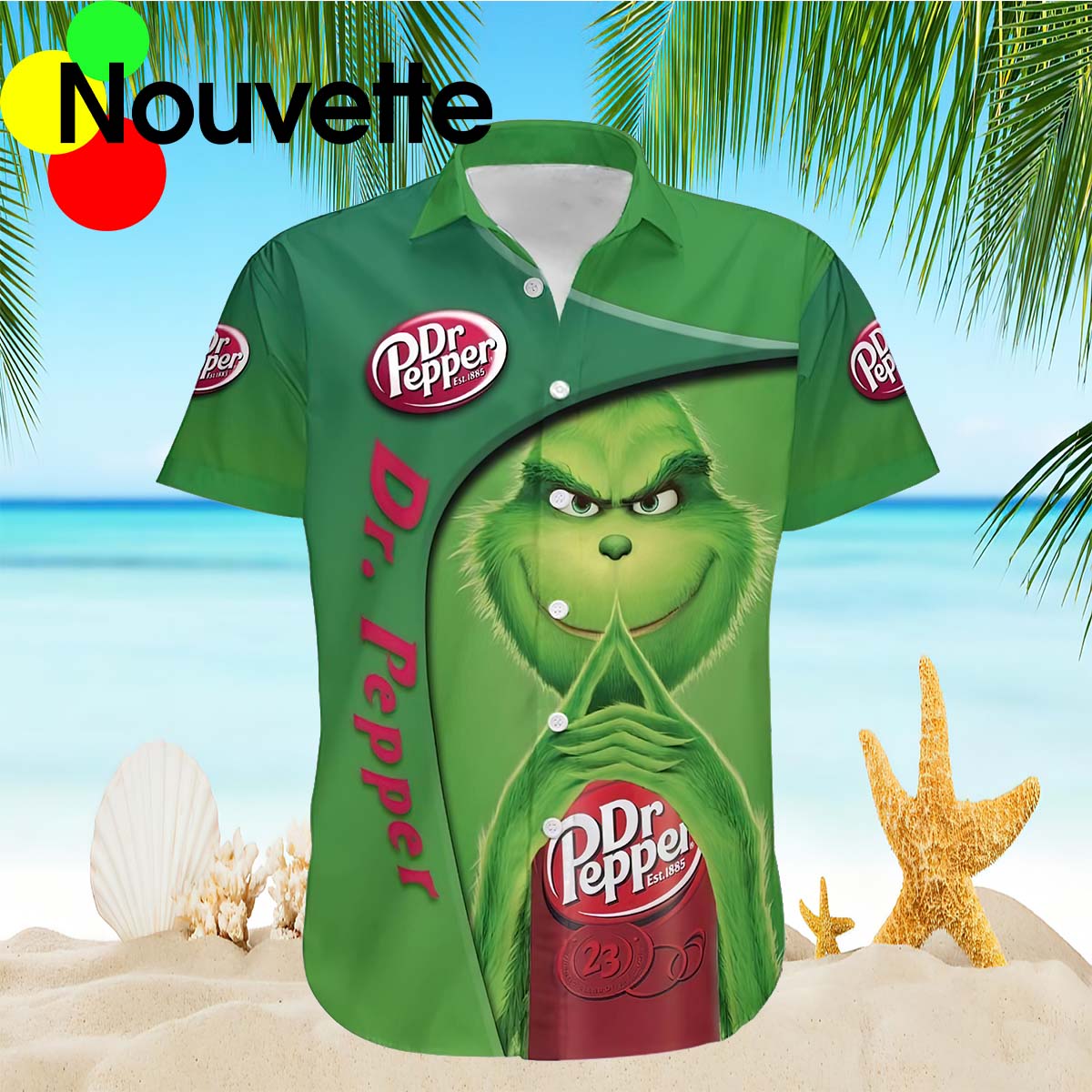Grinch Dr. Pepper Hawaiian Shirt Grinch Dr. Pepper Hawaiian Shirt