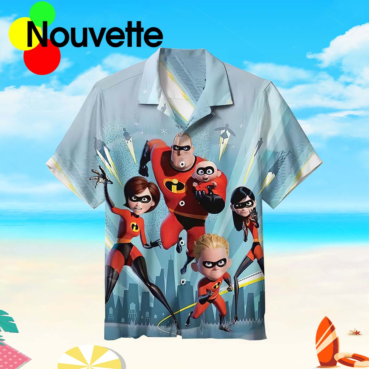 The Incredibles Hawaiian Shirt The Incredibles Hawaiian Shirt