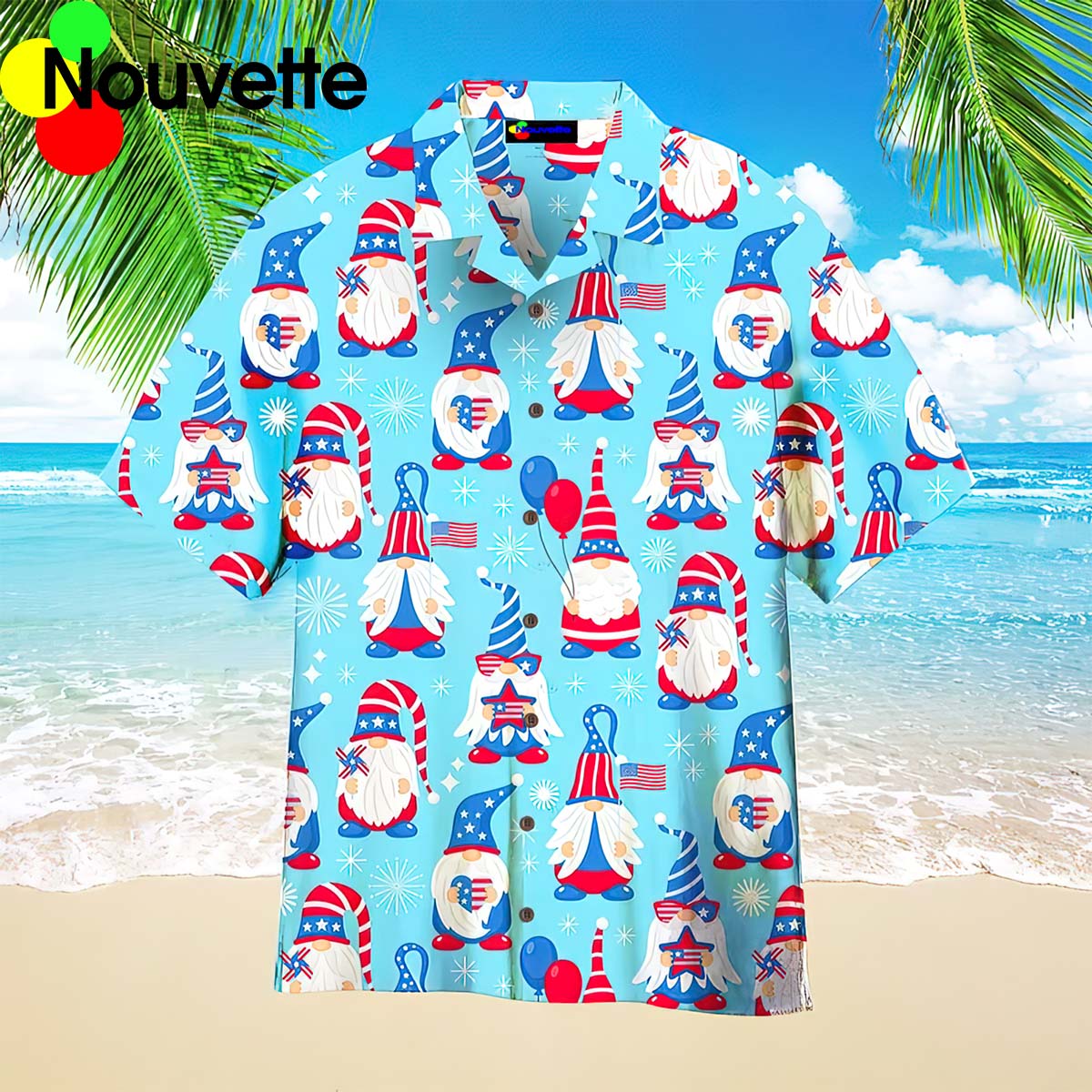 Gnome 4Th Of July Independence Day Hawaiian Shirt