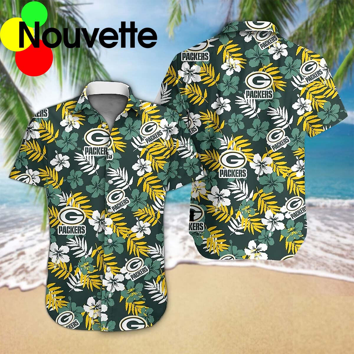 Green Bay Packer Tropical Hawaiian Shirt Green Bay Packer Tropical Hawaiian Shirt