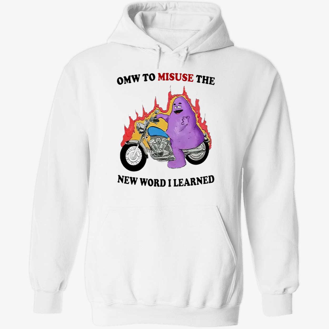 Grimace Omw To Misuse The New Word I Learned Shirt Grimace Omw To Misuse The New Word I Learned Shirt