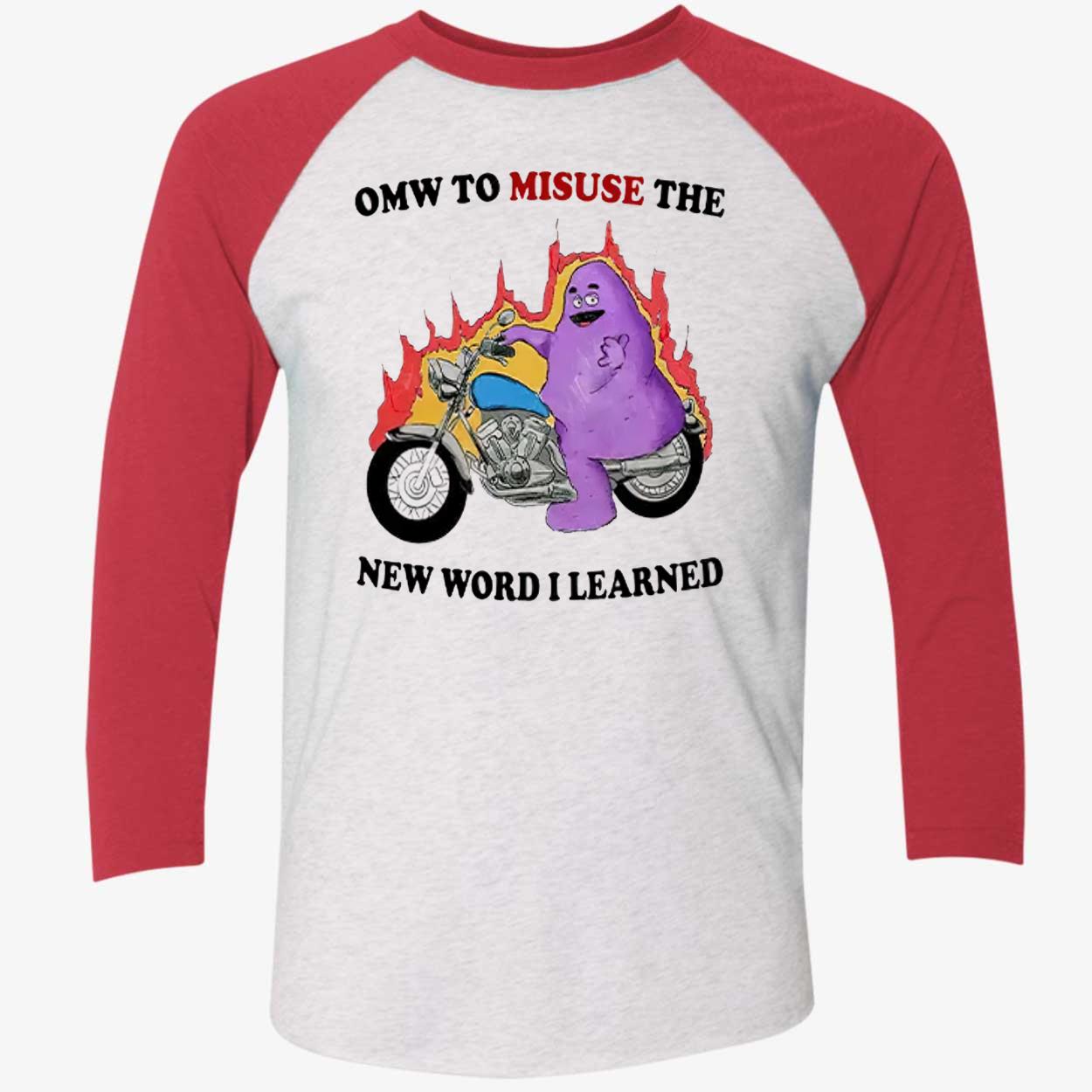 Grimace Omw To Misuse The New Word I Learned Shirt Grimace Omw To Misuse The New Word I Learned Shirt
