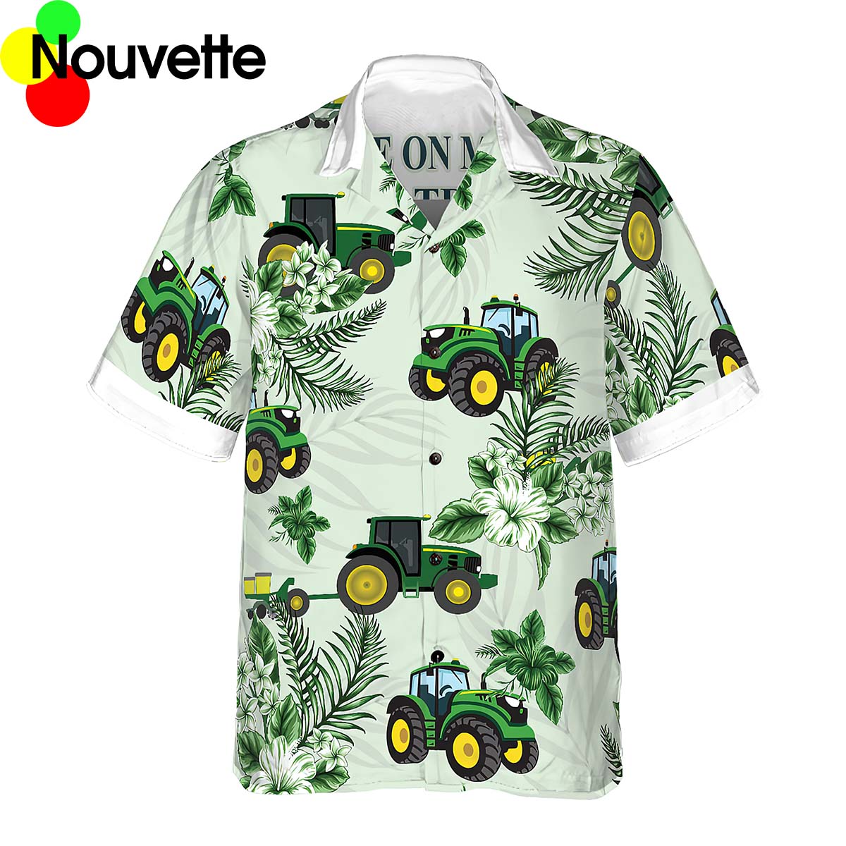 Cool Green Tractor Hawaiian Shirt Cool Green Tractor Hawaiian Shirt