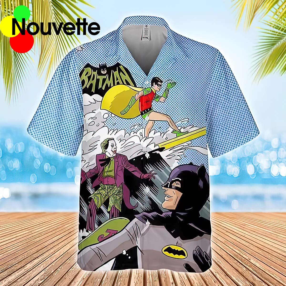 Batman Joker Surfing Summer Hawaiian Shirt Batman Joker Surfing Summer Hawaiian Shirt