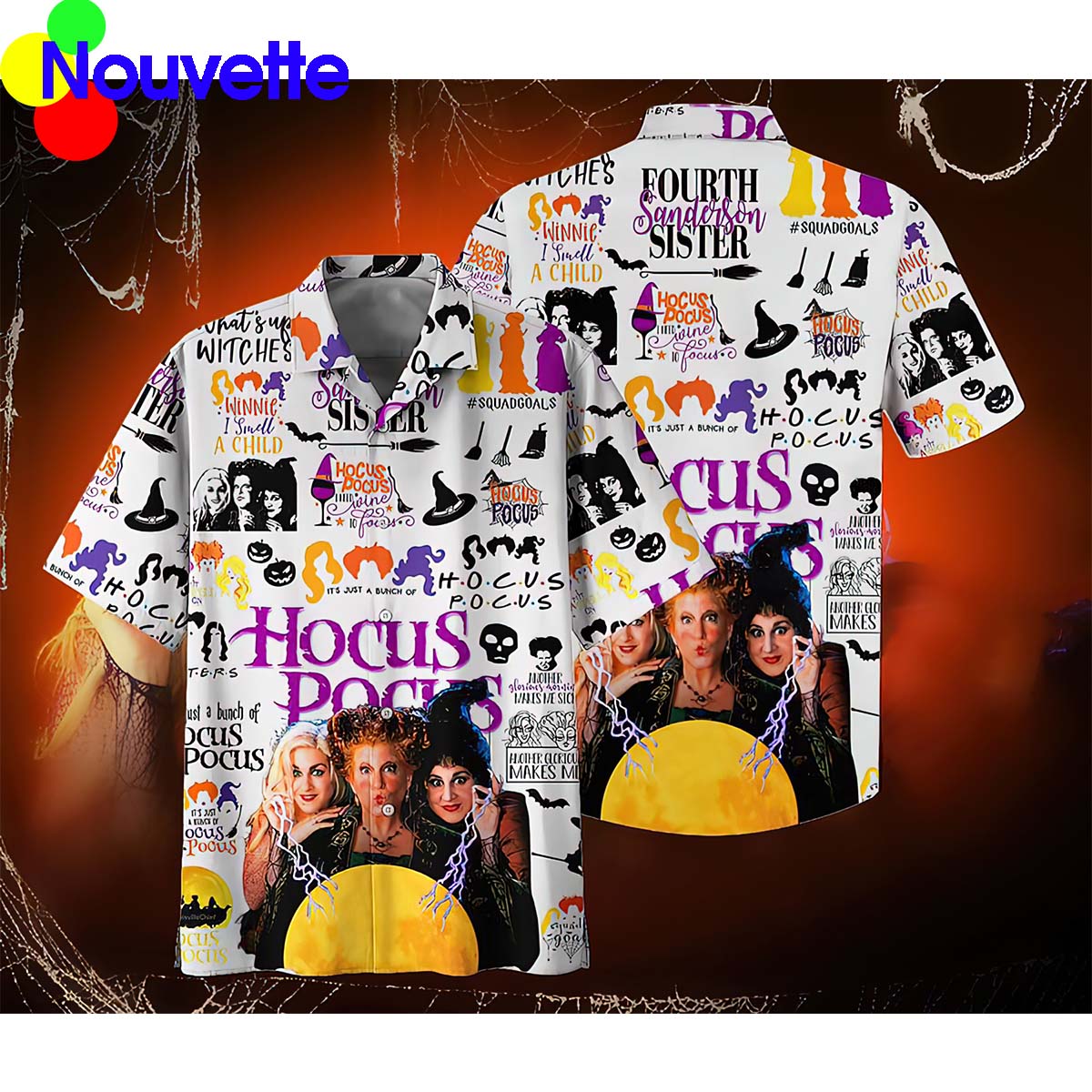 Hocus Pocus Halloween Hawaiian Shirt