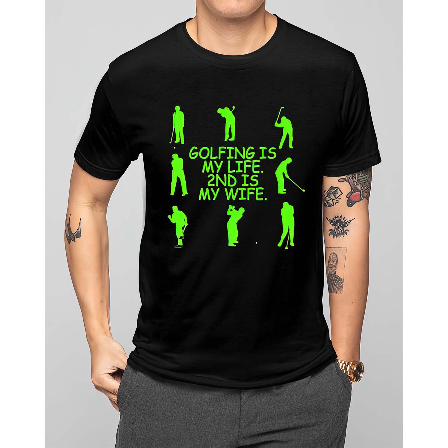 Golfing Is My Life 2Nd Is My Wife Shirt Golfing Is My Life 2Nd Is My Wife Shirt
