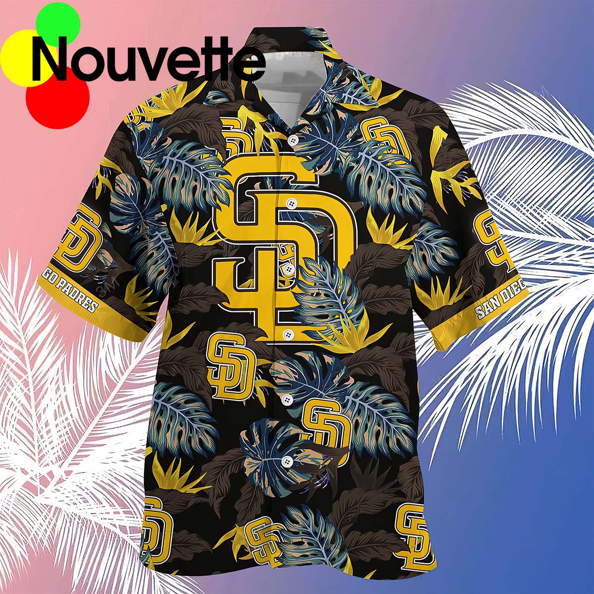 Stress Blessed And Padres Obsessed Hawaiian Shirt
