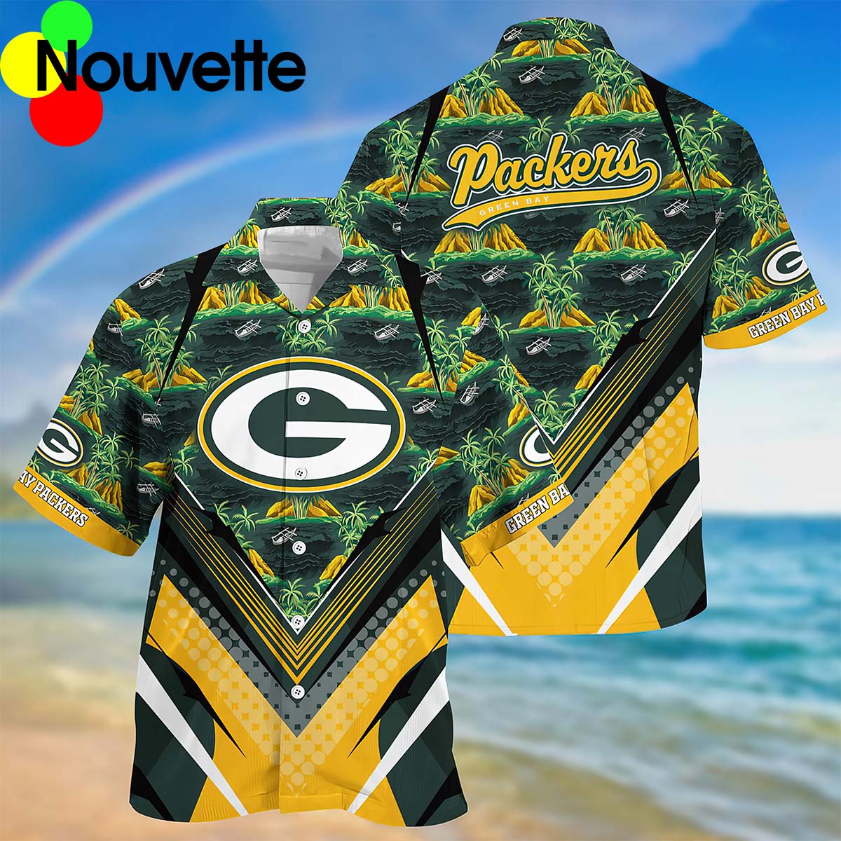 Green Bay Packers Tropical Hawaiian Shirt Green Bay Packers Tropical Hawaiian Shirt