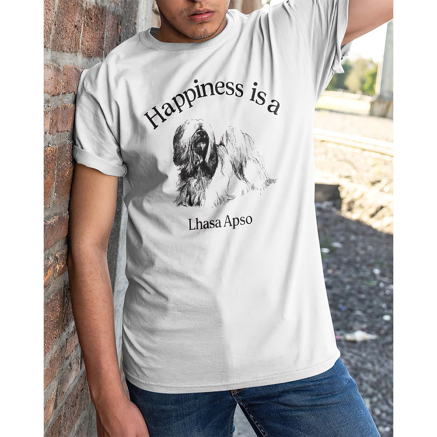 Happiness Is A Lhasa Apso Shirt Happiness Is A Lhasa Apso Shirt