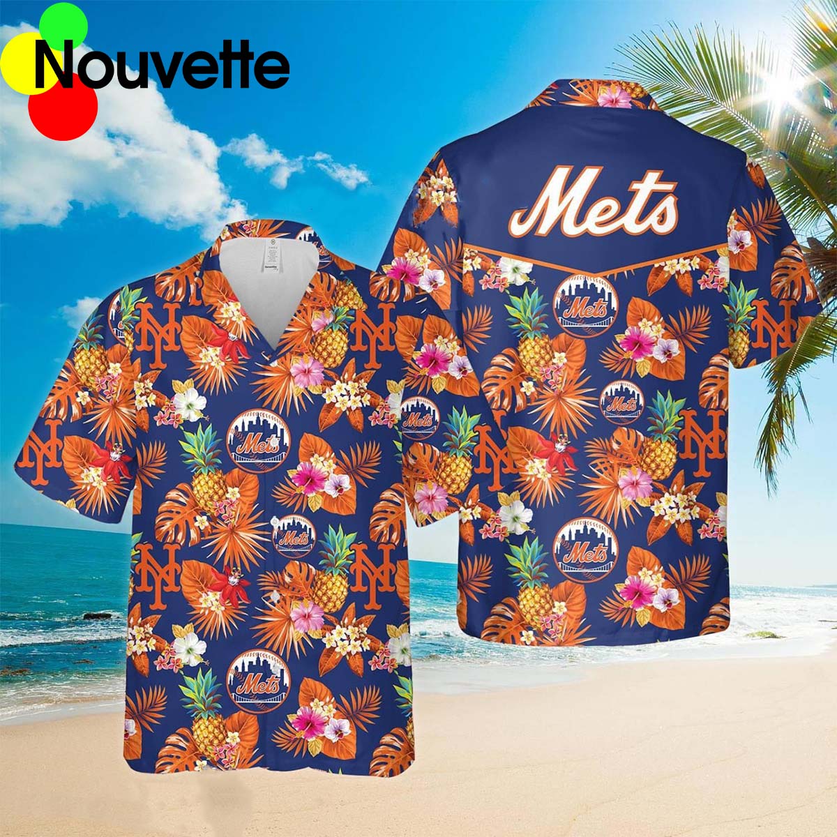 New York Mets Pineapple Hawaiian Shirt New York Mets Pineapple Hawaiian Shirt