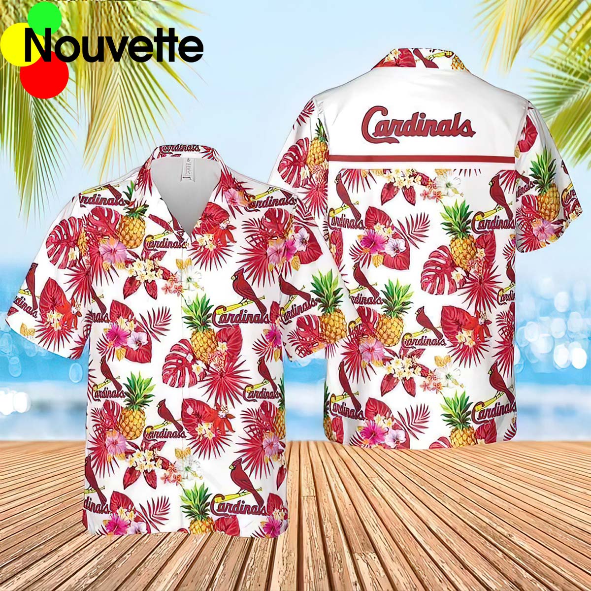 St. Louis Cardinals Tropical Flower Hawaiian Shirt