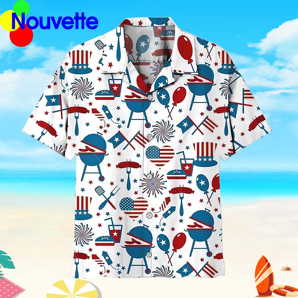 Bbq 4Th Of July Hawaiian Shirt Bbq 4Th Of July Hawaiian Shirt