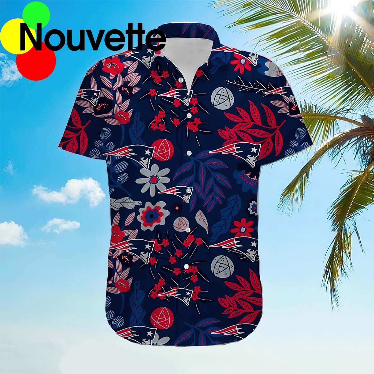 New England Patriots Aloha Hawaiian Shirt New England Patriots Aloha Hawaiian Shirt