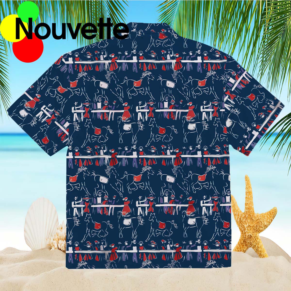 Horse Racing Tropical Hawaiian Shirt Horse Racing Tropical Hawaiian Shirt