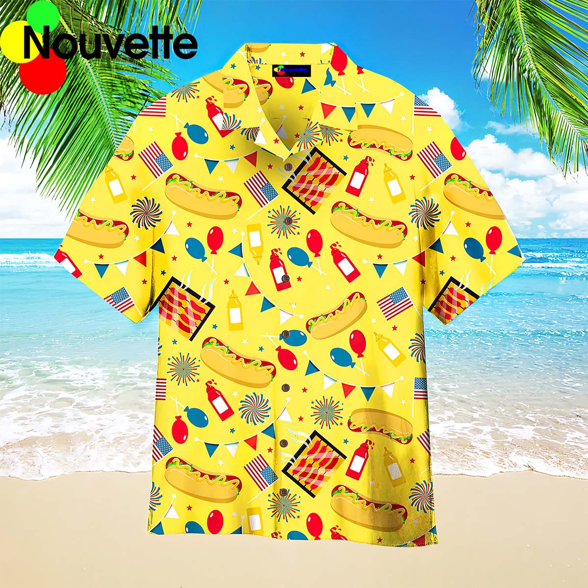 Hot Dog 4Th Of July Hawaiian Shirt Hot Dog 4Th Of July Hawaiian Shirt