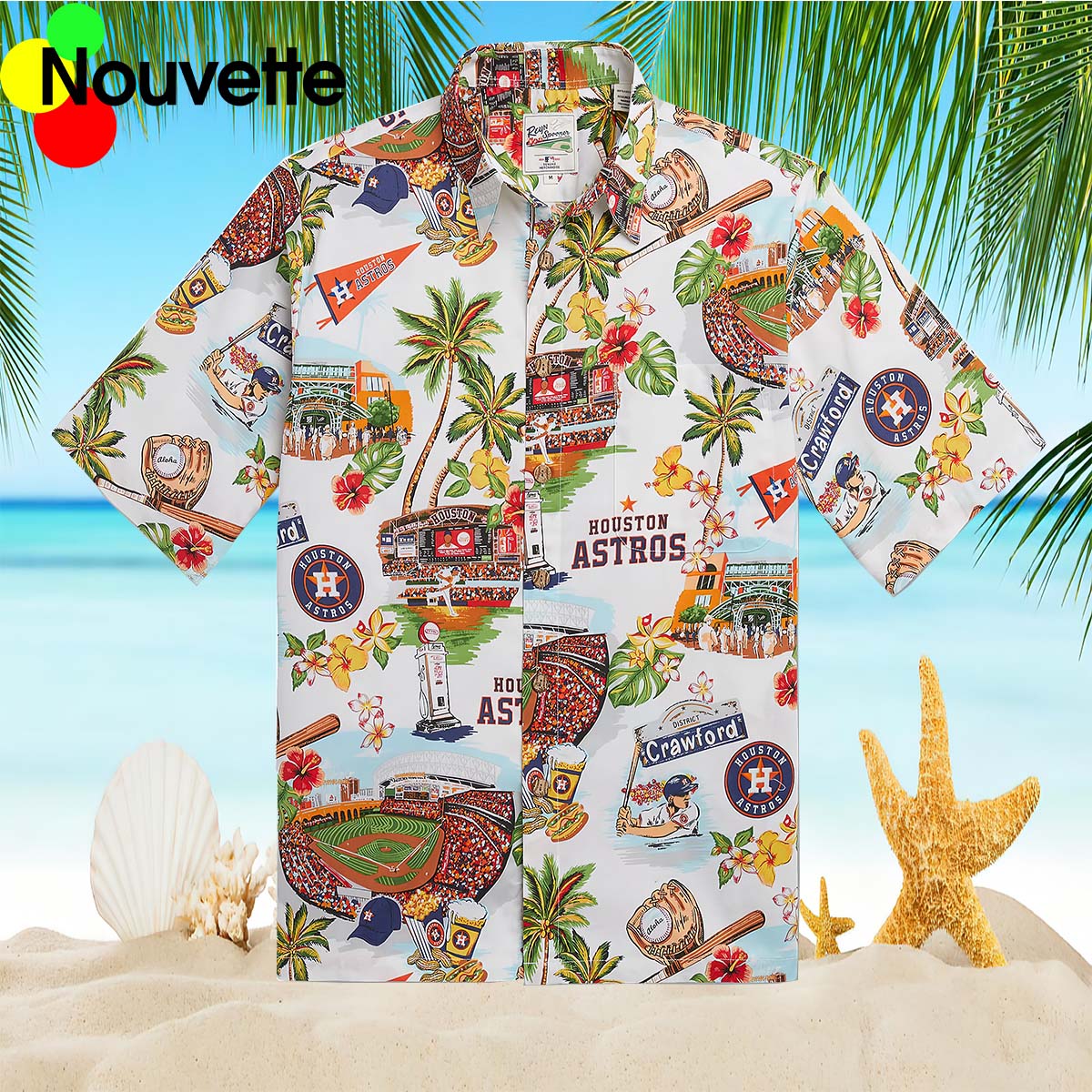 Houston Astros Scenic Hawaiian Shirt Houston Astros Scenic Hawaiian Shirt