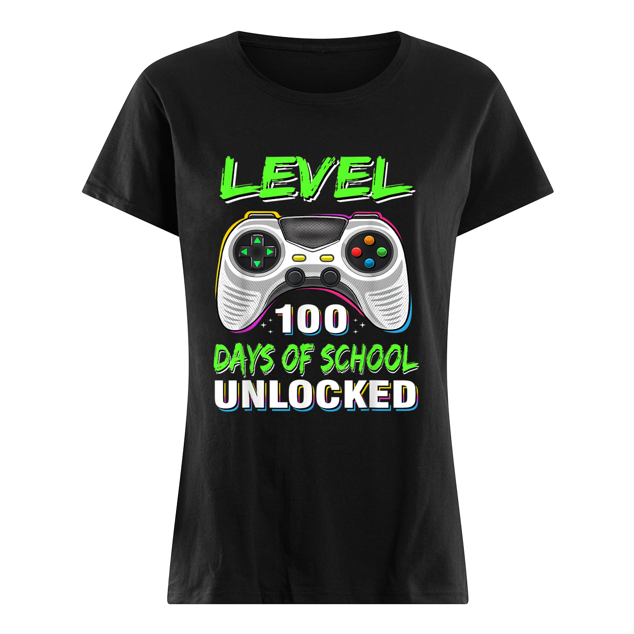 Level 100 Days Of School Unlocked T-Shirt Level 100 Days Of School Unlocked T-Shirt