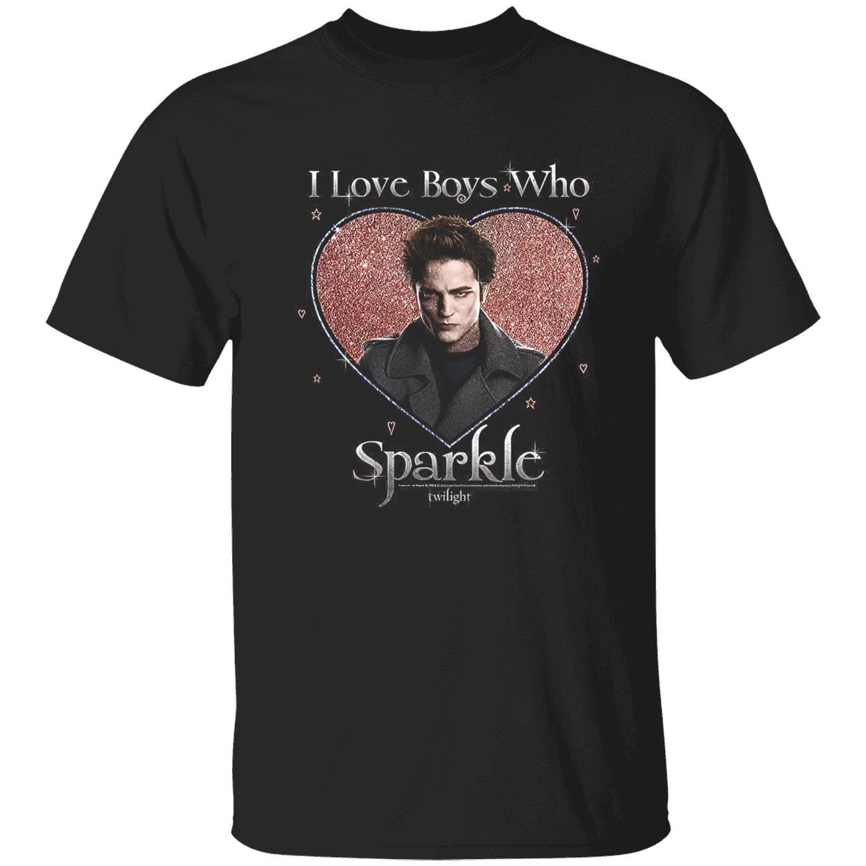 I Love Boys Who Sparkle Twilight Shirt