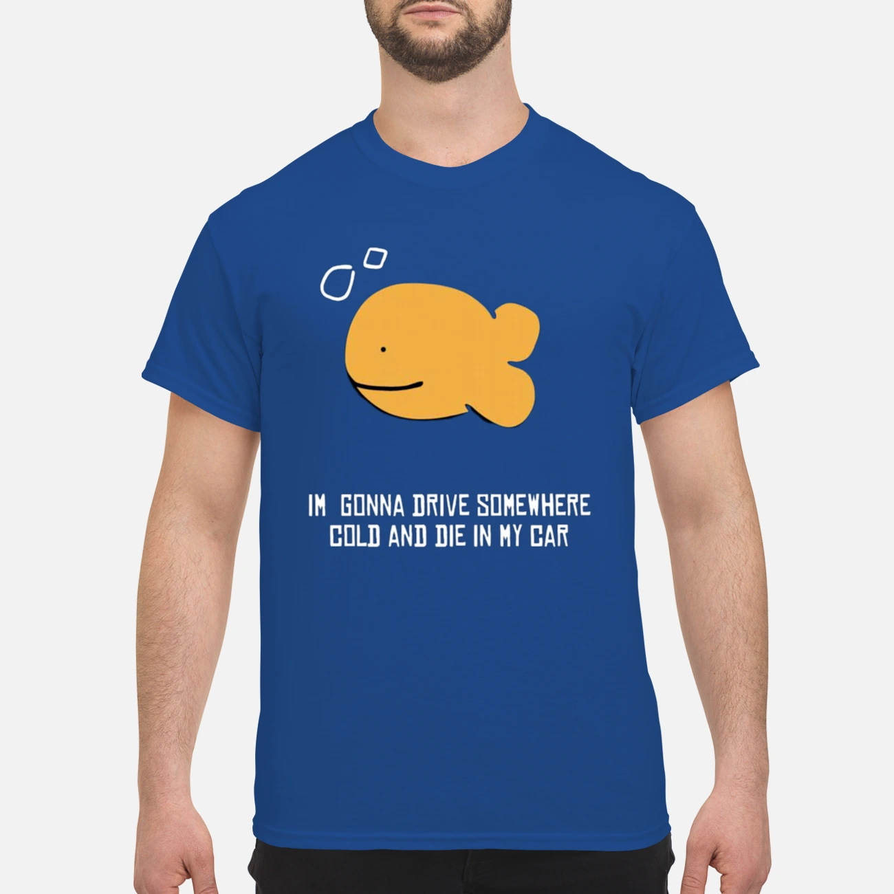 I’M Gonna Drive Somewhere Gold And Die In My Car Shirt
