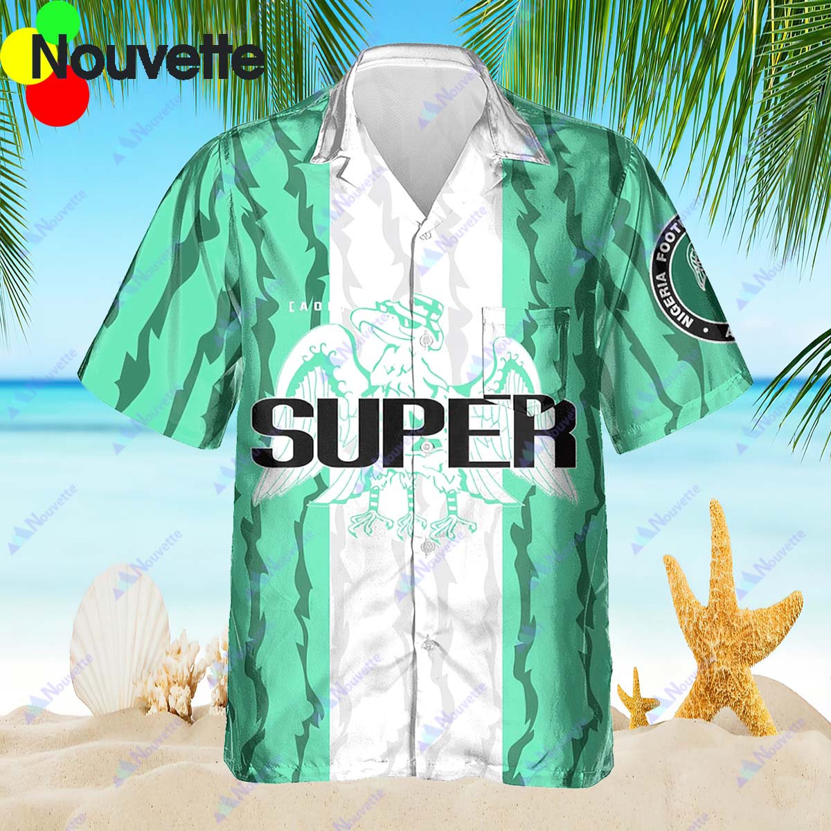 Idris Alba Super Eagles Nigeria 1996 Vintage Hawaiian Shirt