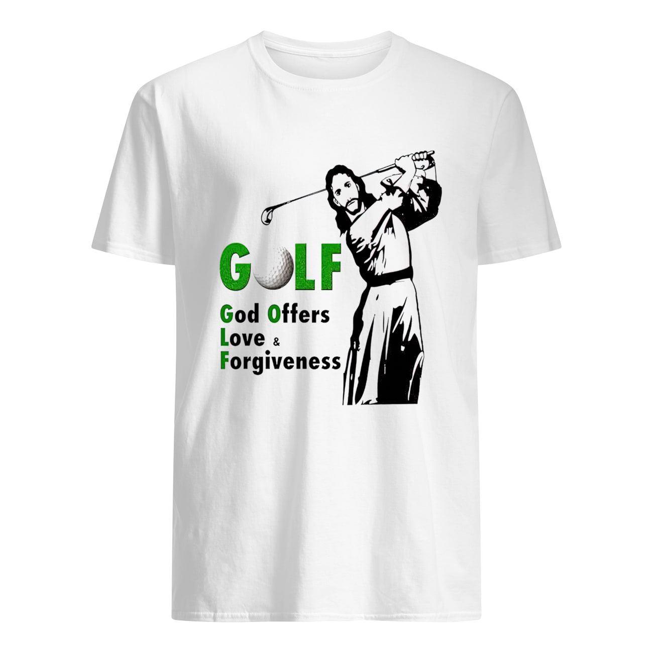 Golf God Offers Love Forgiveness Shirt