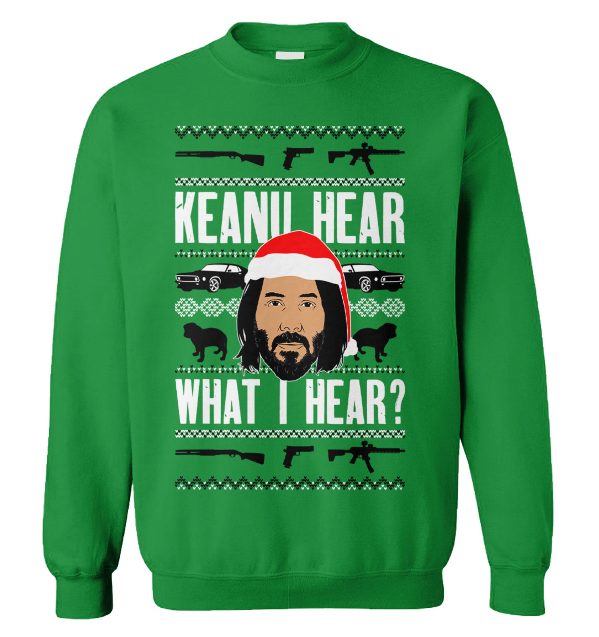 Keanu Hear What I Hear Christmas Sweater Keanu Hear What I Hear Christmas Sweater