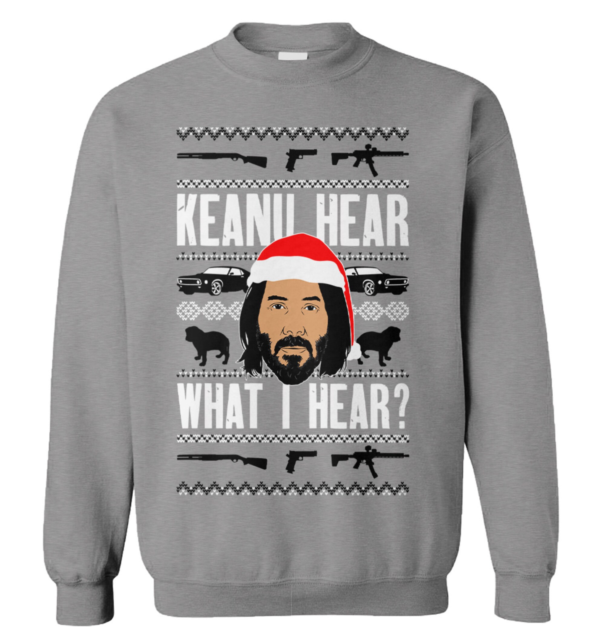 Keanu Hear What I Hear Christmas Sweater Keanu Hear What I Hear Christmas Sweater