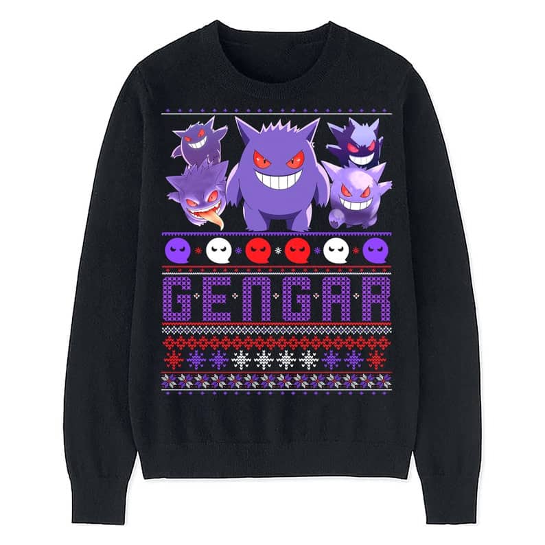 Gengar Pokemon Christmas Sweatshirt Gengar Pokemon Christmas Sweatshirt