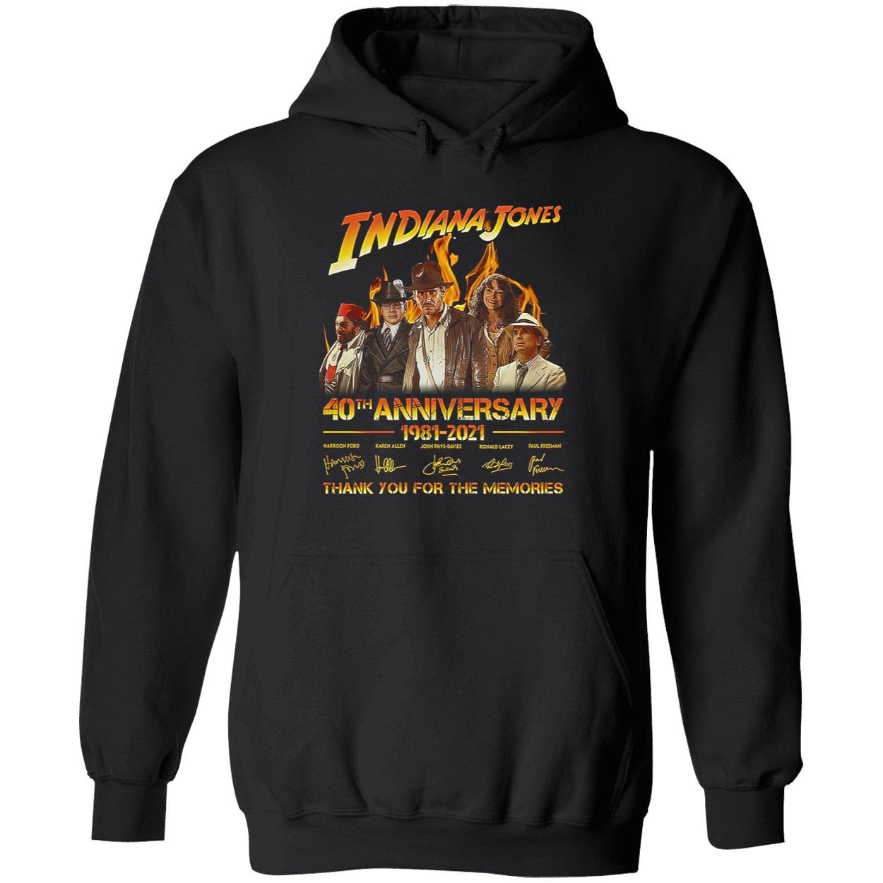 Indiana Jones 40Th Anniversary 1981-2021 Memories Shirt Indiana Jones 40Th Anniversary 1981-2021 Memories Shirt