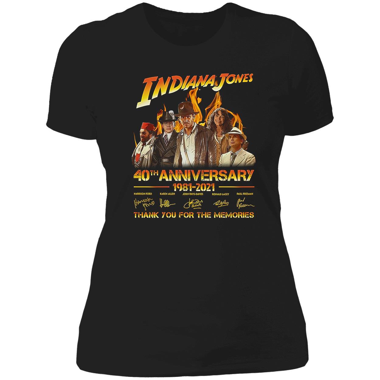 Indiana Jones 40Th Anniversary 1981-2021 Memories Shirt Indiana Jones 40Th Anniversary 1981-2021 Memories Shirt